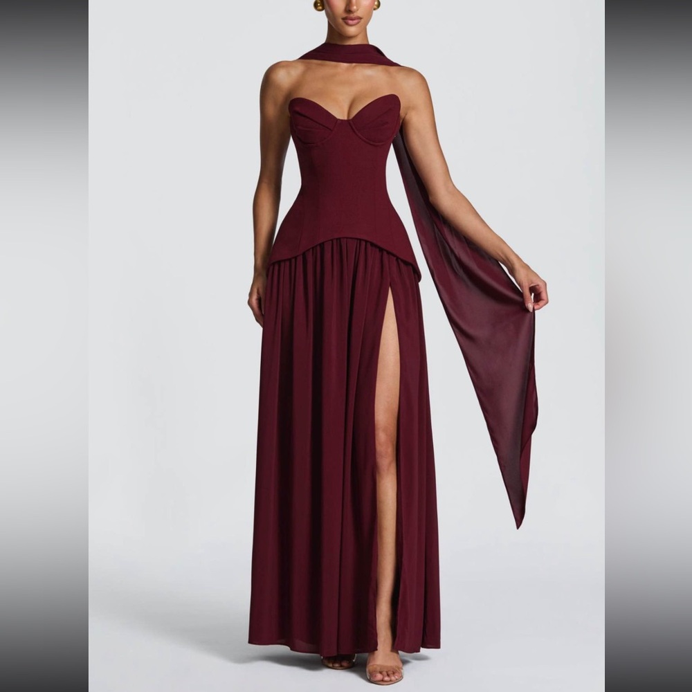 VIETTA MAXI DRESS - CHERRY LACQUER